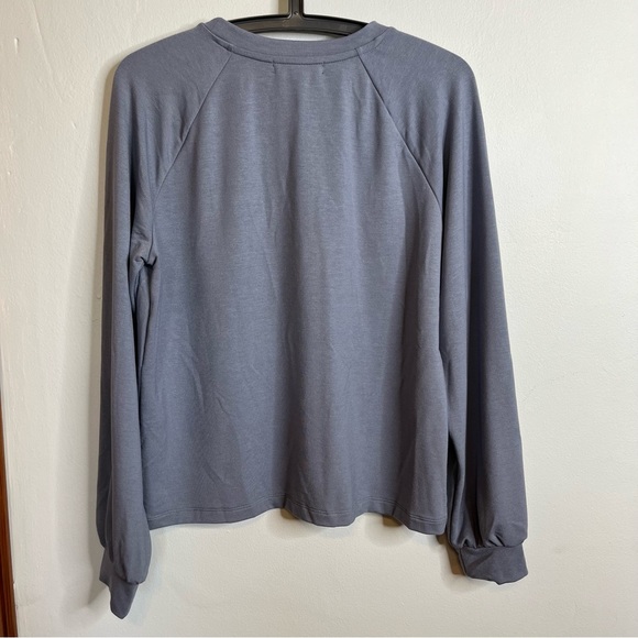 Banana Republic NWT Blue Gray Long Sleeve Shirt Top Pullover Sweater size Small - Picture 10 of 12